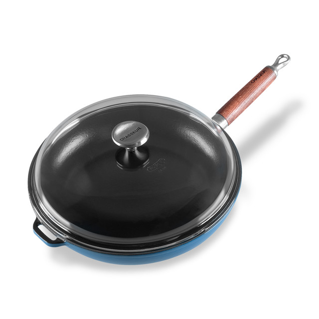 Chasseur Saute Pan With Glass Lid Sky Blue