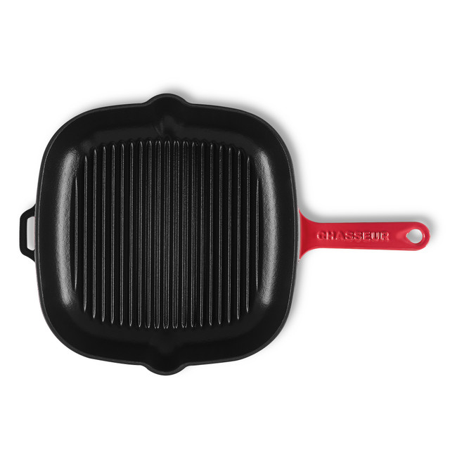 chasseur Square Grill 25cm Federation Red