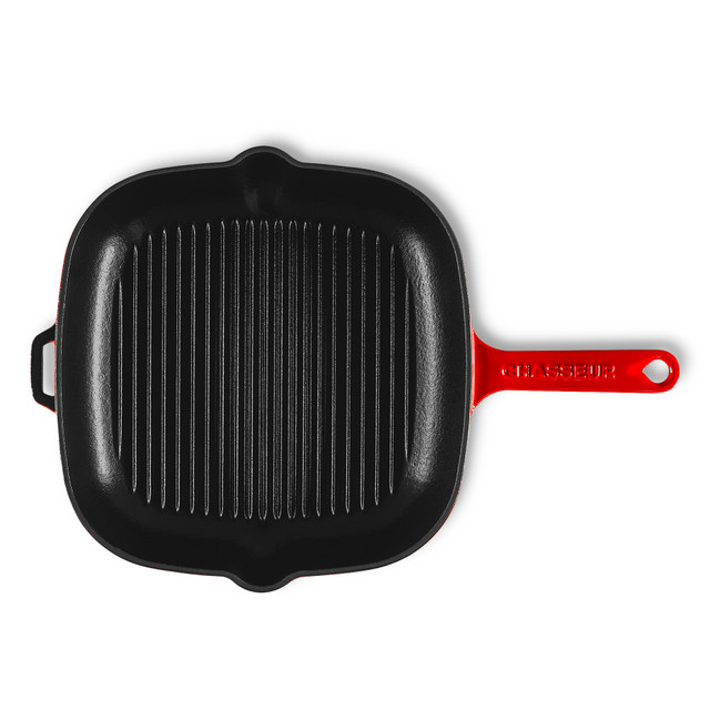 chasseur Square Grill 25cm Inferno Red
