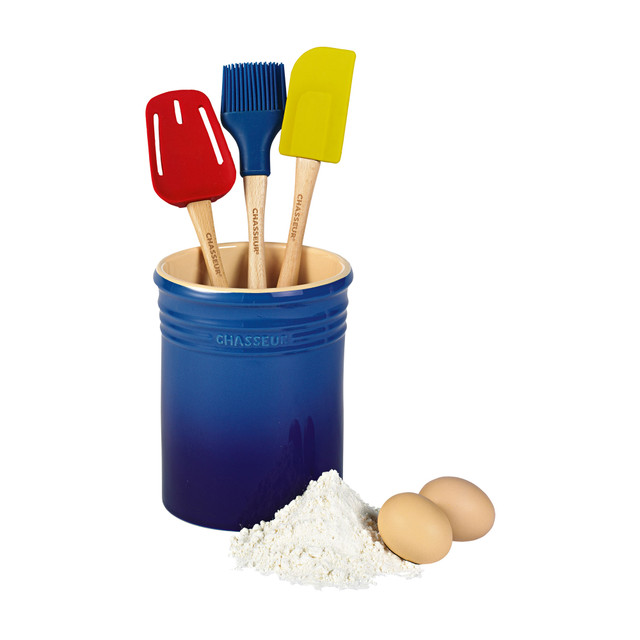 chasseur Utensil Jar 17cm diam. x 14cm Blue