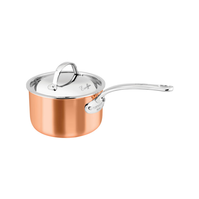 chasseur Escoffier Induction Saucepan 16 x 10cm/1.5 Litre Copper