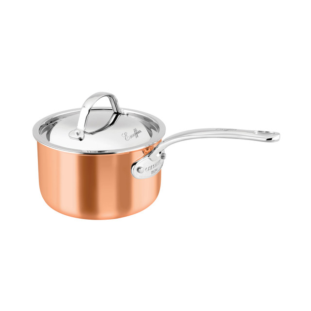 chasseur Escoffier Induction Saucepan 18 x 1cm/2.5 Litre Copper