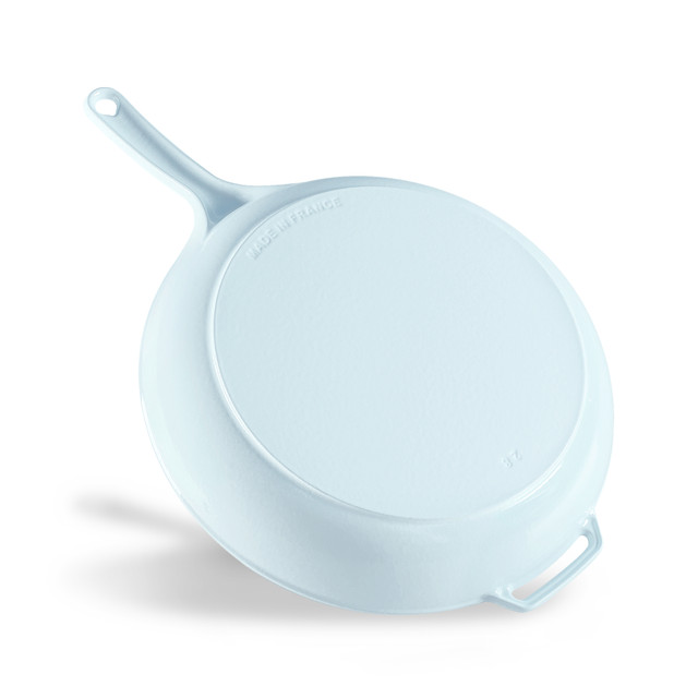 Chasseur Fry Pan With Cast Handle 28cm Duck Egg Blue