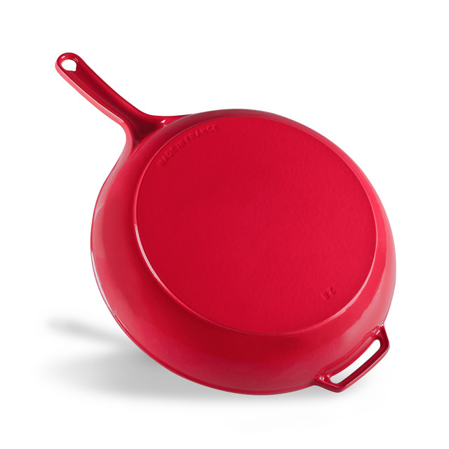 Chasseur Fry Pan With Cast Handle 28cm Federation Red