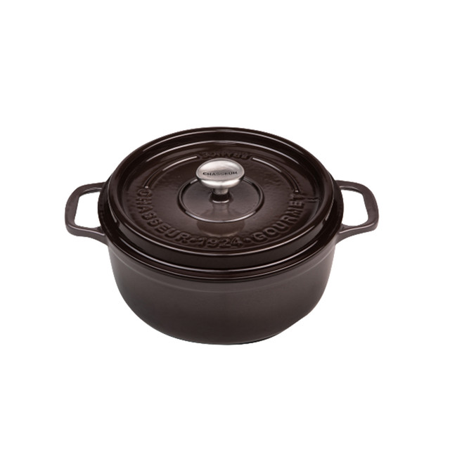 Chasseur Gourmet Round French Oven 24cm/4 Litre Cast Iron Storm Grey