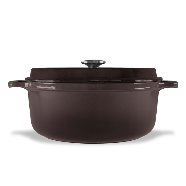 Chasseur Gourmet Round French Oven 26cm/5 Litre Cast Iron Storm Grey