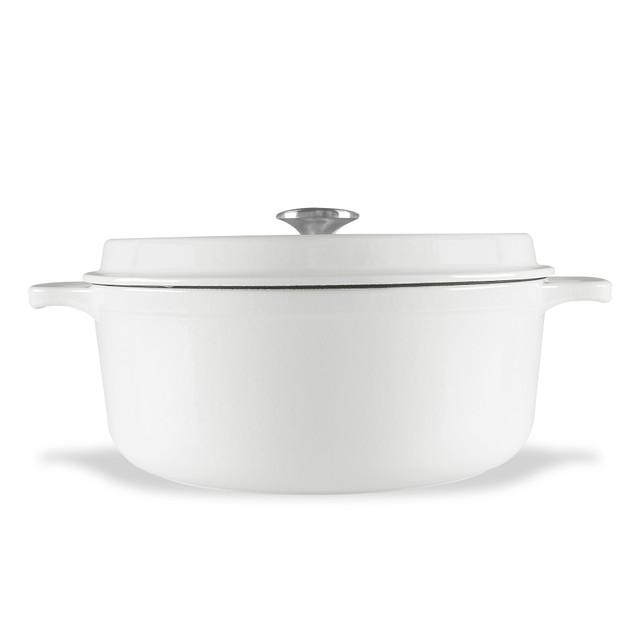 Chasseur Gourmet Round French Oven 26cm/5 Litre Crisp White