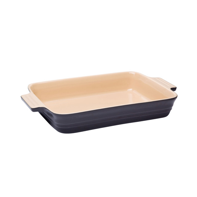 chasseur Large Rectangular Baker 32 x 24 x 6cm/3L Caviar & Grey