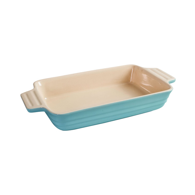 chasseur Large Rectangular Baker 32 x 24 x 6cm/3L Duck Egg Blue
