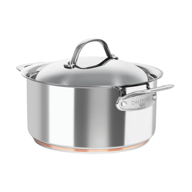 chasseur Le Cuivre 24 x 11.5cm/5.2L Casserole with Lid