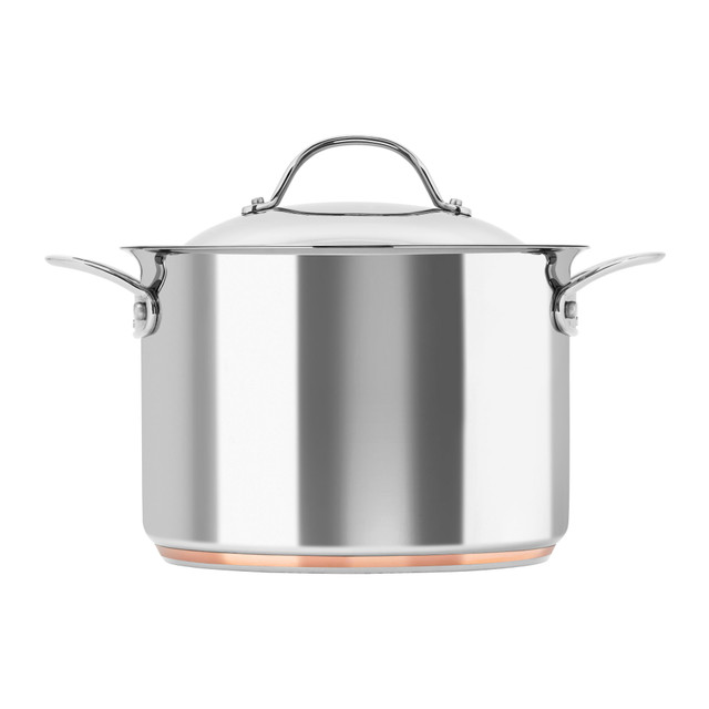 Chasseur Le Cuivre 24 X 17cm/7.6L Stock Pot With Lid