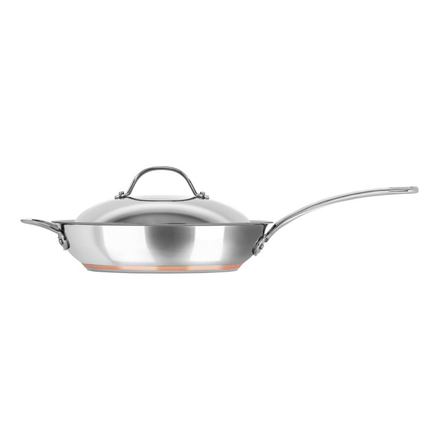 Chasseur Le Cuivre 28 X 6.5cm Saute Pan With Lid And Helper Handle
