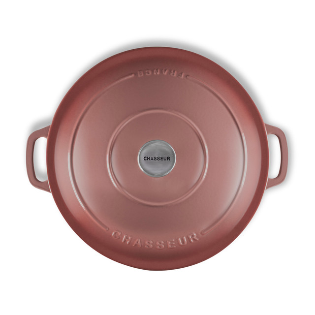 Chasseur Low Round Casserole 30cm/2.5 Litre Rosewood