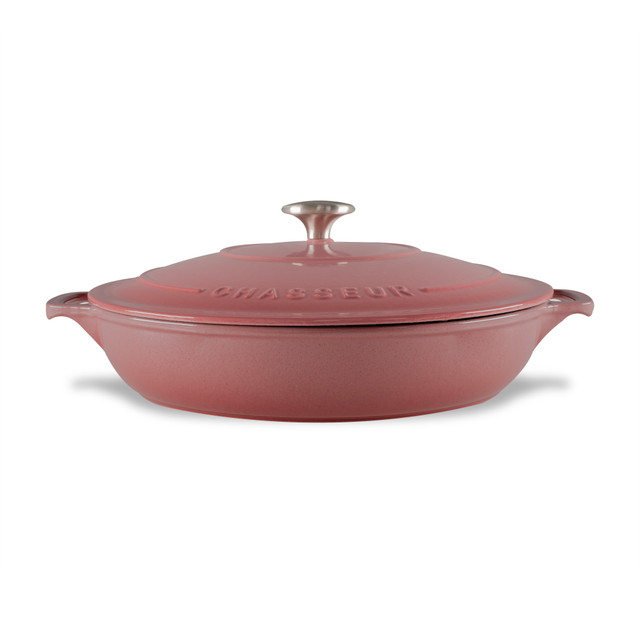 Chasseur Low Round Casserole 30cm/2.5 Litre Rosewood