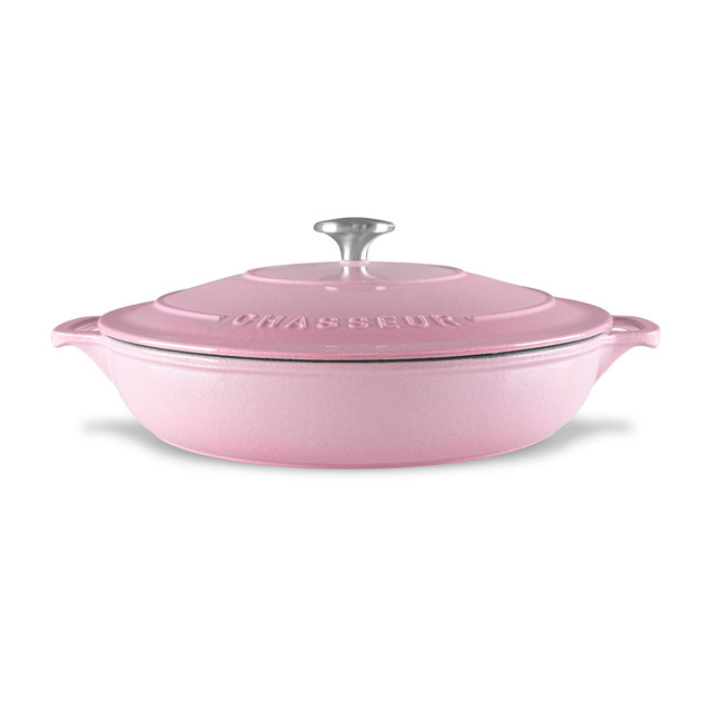 Chasseur Low Round Casserole 30cm/2.5L Cherry Blossom