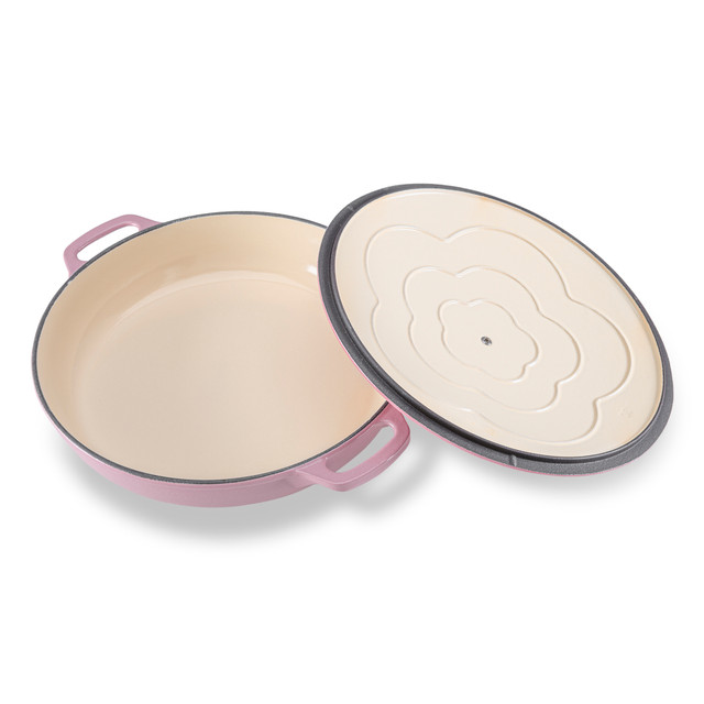 Chasseur Low Round Casserole 30cm/2.5L Cherry Blossom