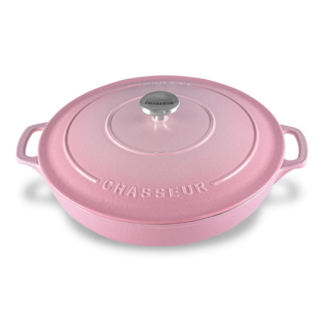 chasseur Low Round Casserole 30cm/2.5L Cherry Blossom