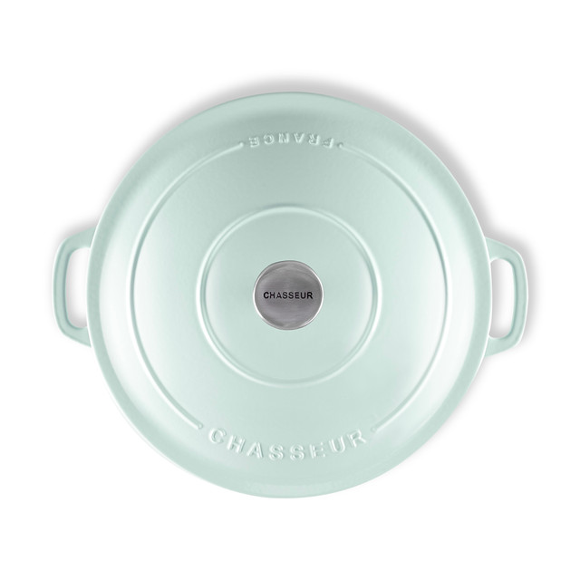 Chasseur Low Round Casserole 30cm/2.5L Duck Egg Blue