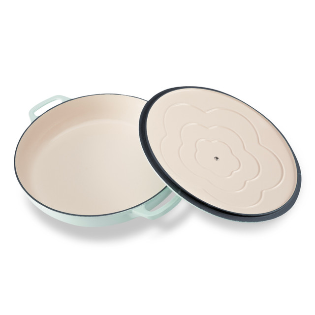 Chasseur Low Round Casserole 30cm/2.5L Duck Egg Blue