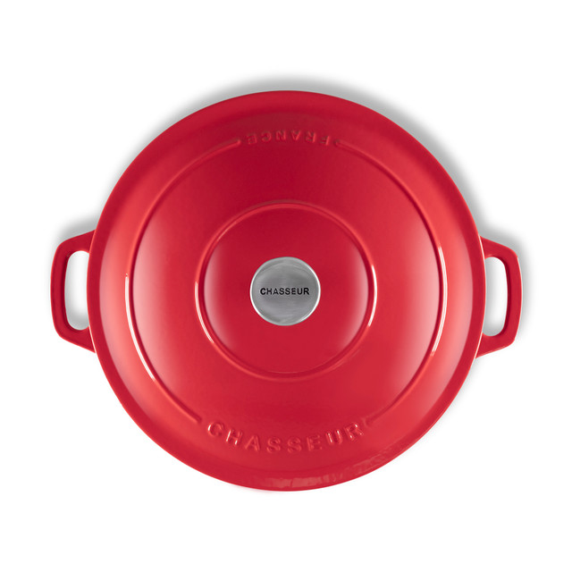Chasseur Low Round Casserole 30cm/2.5L Federation Red