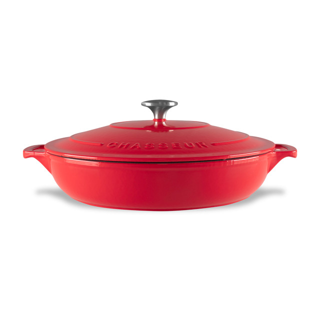 Chasseur Low Round Casserole 30cm/2.5L Federation Red