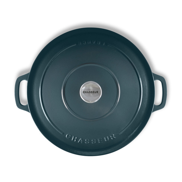 Chasseur Low Round Casserole 30cm/2.5L Liquorice Blue