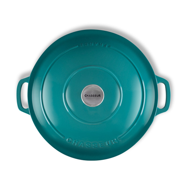 Chasseur Low Round Casserole 30cm/2.5L Mediterranean Blue
