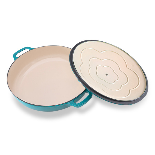 Chasseur Low Round Casserole 30cm/2.5L Mediterranean Blue