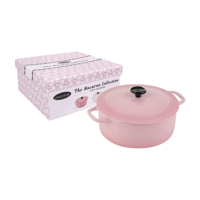 Chasseur Macaron Collection 24cm Casserole Cherry Blossom