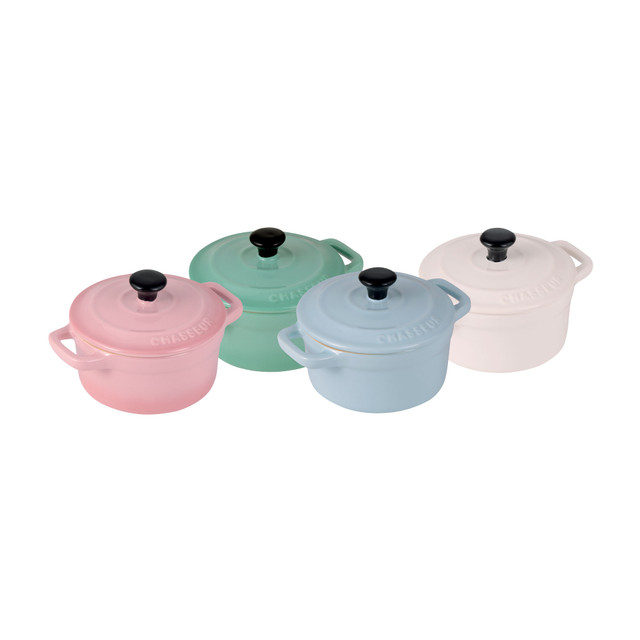 chasseur Macaron Collection 4-Piece Mini Cocotte Set