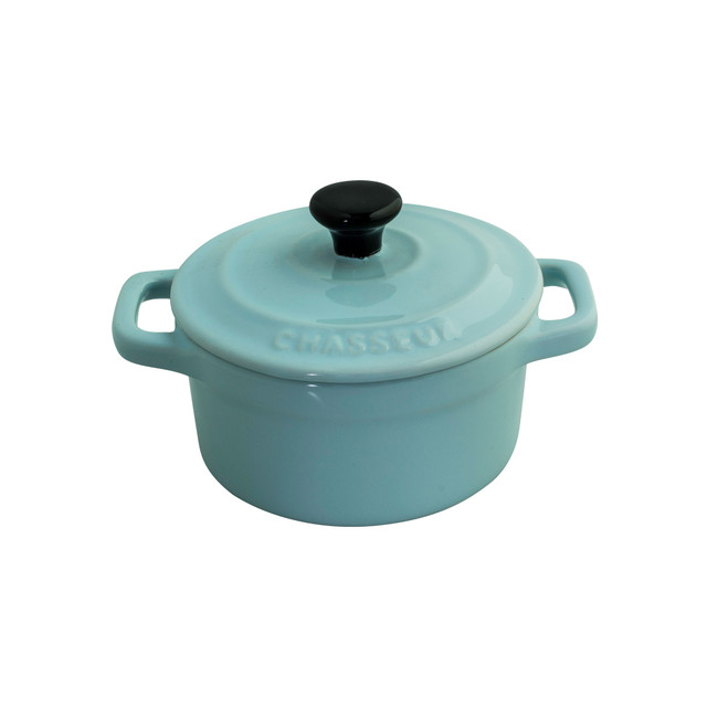 chasseur Mini Cocotte 10cm diam. x 9cm/300ml Duck Egg Blue