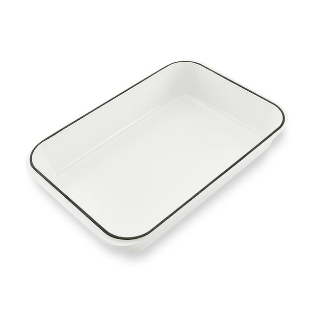 Chasseur Rectangular Roasting Pan 40 X 26cm Brilliant White