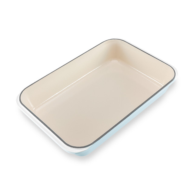 Chasseur Rectangular Roasting Pan 40 X 26cm Duck Egg Blue