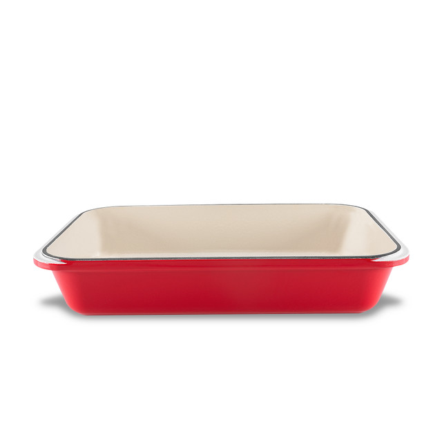 chasseur Rectangular Roasting Pan 40 x 26cm Federation Red