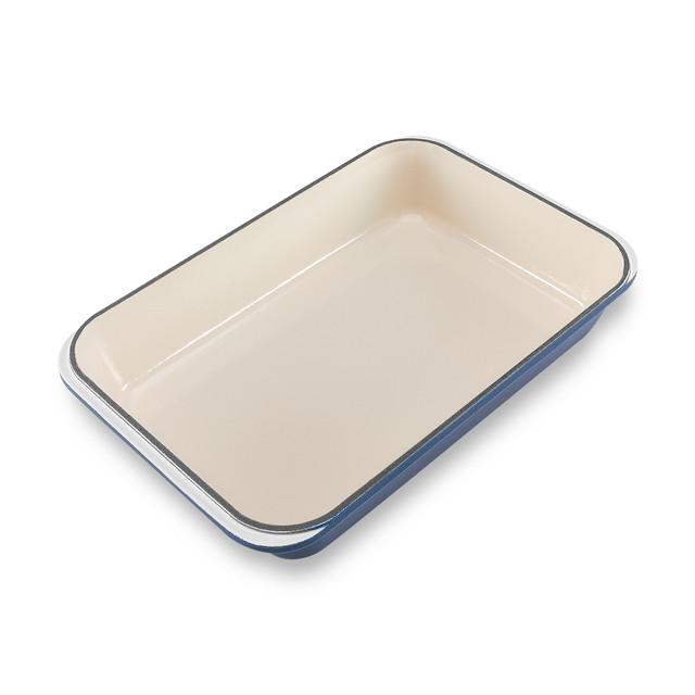 Chasseur Rectangular Roasting Pan 40 X 26cm Liquorice Blue