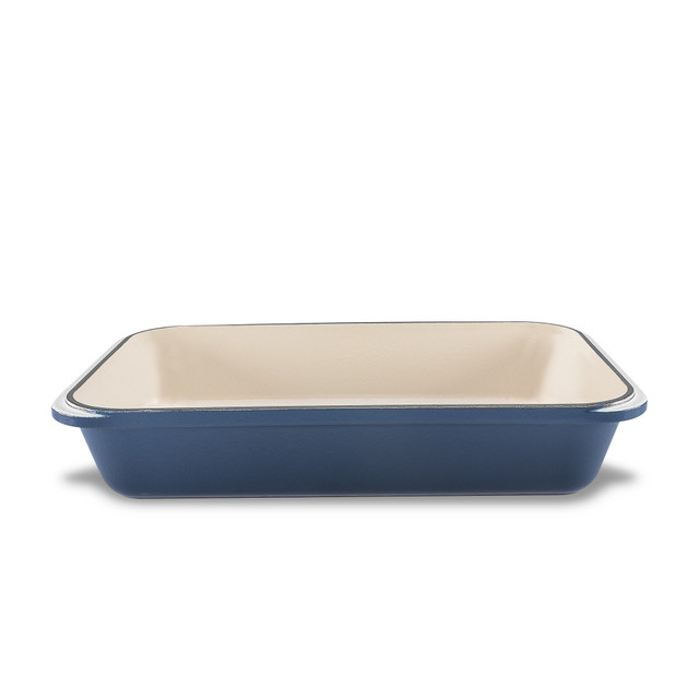 chasseur Rectangular Roasting Pan 40 x 26cm Liquorice Blue