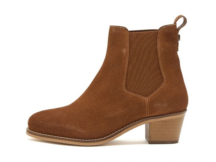 Chatham Marine Barbury - Premium Suede Mid-Heel Chelsea Boots