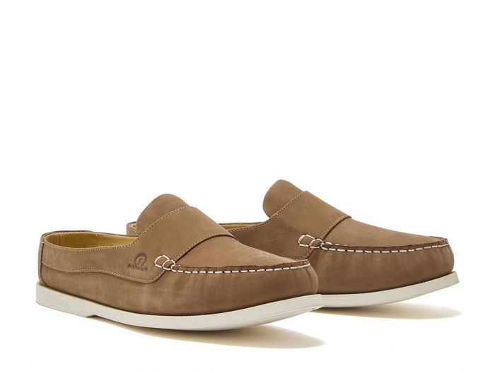 Chatham Marine Chatham X Joules Buoy - Mocassin Premium Nubuck Slip-On Deck Shoes