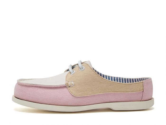 Chatham Marine Chatham X Joules Mariner - Canvas Slip-On Deck Shoes