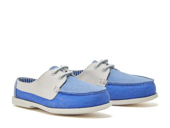 Chatham Marine Chatham X Joules Mariner - Canvas Slip-On Deck Shoes