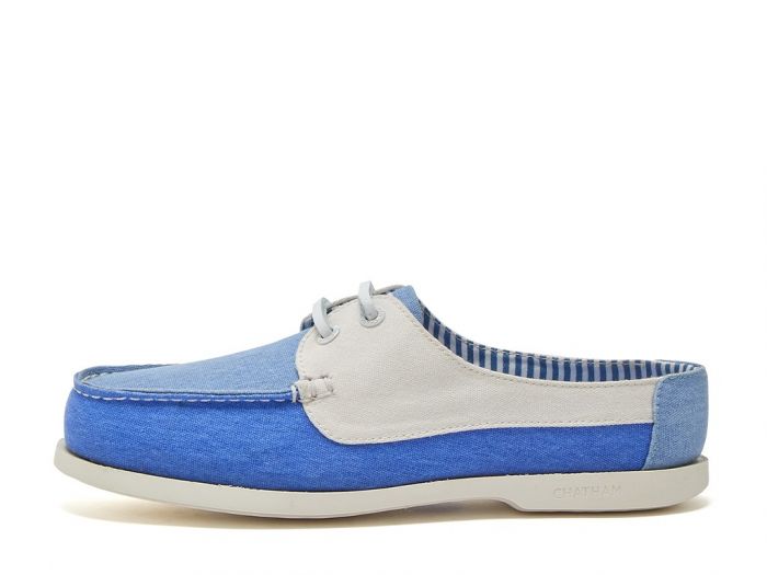 Chatham Marine Chatham X Joules Mariner - Canvas Slip-On Deck Shoes