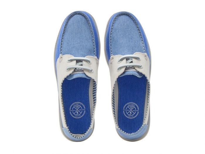 Chatham Marine Chatham X Joules Mariner - Canvas Slip-On Deck Shoes