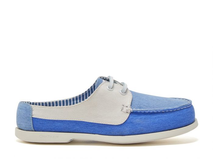 chatham marine Chatham X Joules Mariner - Canvas Slip-On Deck Shoes