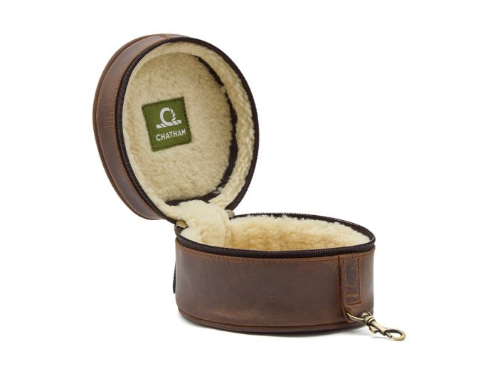 Chatham Marine Premium Antique Oiled Leather Hearing Protection Case