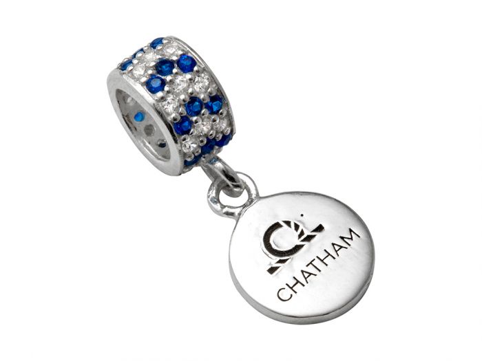 chatham marine Signature Sterling Silver CZ Roller Bead & Charm