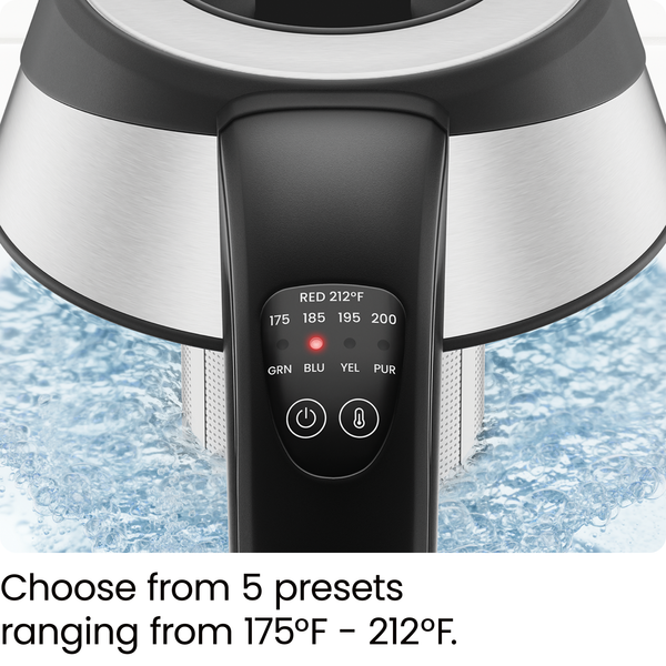 Chefman 1.8-Liter Cordless Glass Electric Kettle Electric Kettles