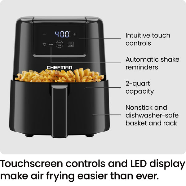 Chefman Compact Air Fryer - 2 Quart Air Fryers