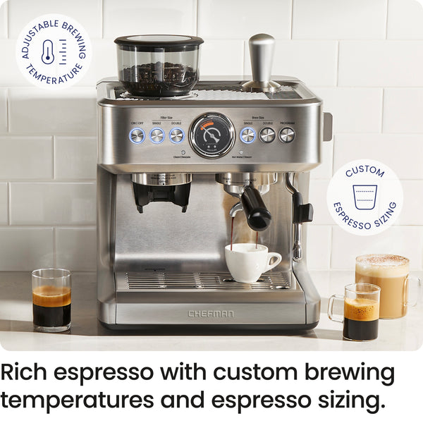 Chefman Crema Supreme Espresso Machine Coffee Makers U0026 Espresso Machines