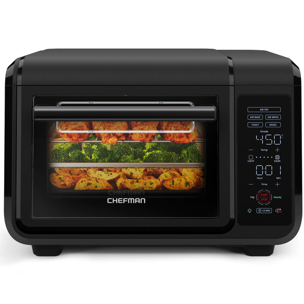 chefman EasyAir 15 Qt. Toaster Oven Air Fryer - Black Toaster Oven Air Fryers