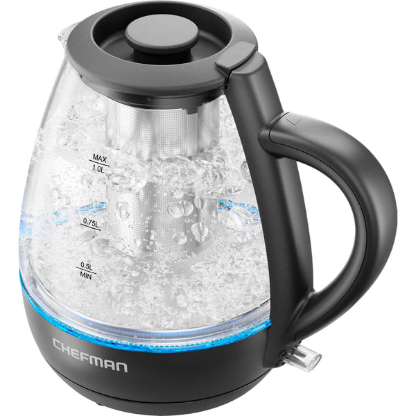 chefman Fast-Boil 1L Tea Infuser Kettle Electric Kettles